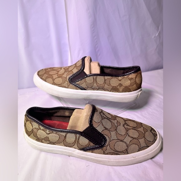 Coach Shoes - Coach Red and Black Fabric Detail